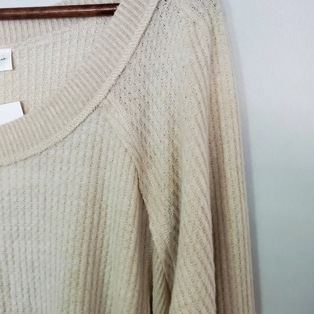 Chelsea & Theodore Oatmeal Waffle Print size 1X - Picture 2 of 6